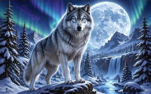 Moon Wolf — ilustrație de joc