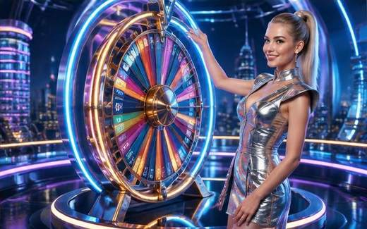 Neon Prize Wheel — ilustrație de joc