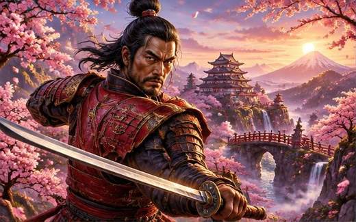 Sakura Blade — ilustrație de joc
