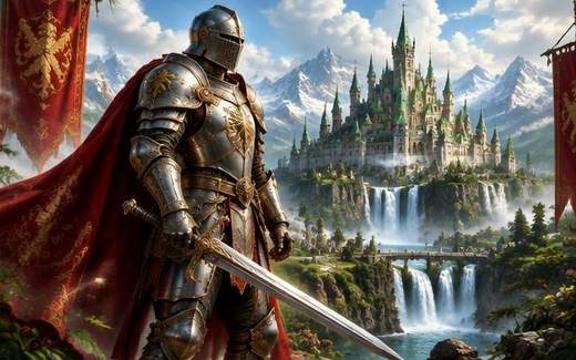 Emerald Knight — ilustrație de joc