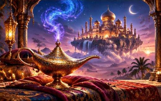 Arabian Lamp — ilustrație de joc