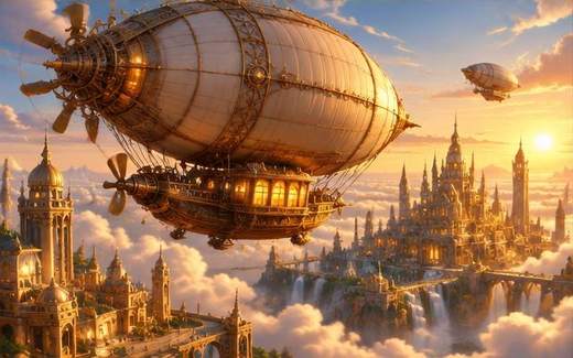 Skyship Riches — ilustrație de joc