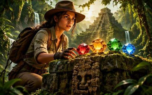 Jungle Gem Quest — ilustrație de joc