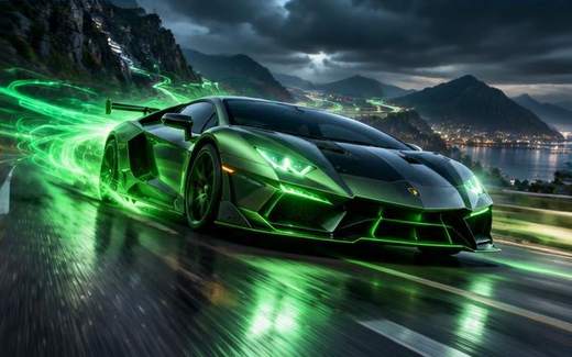 Greenline Racer — ilustrație de joc